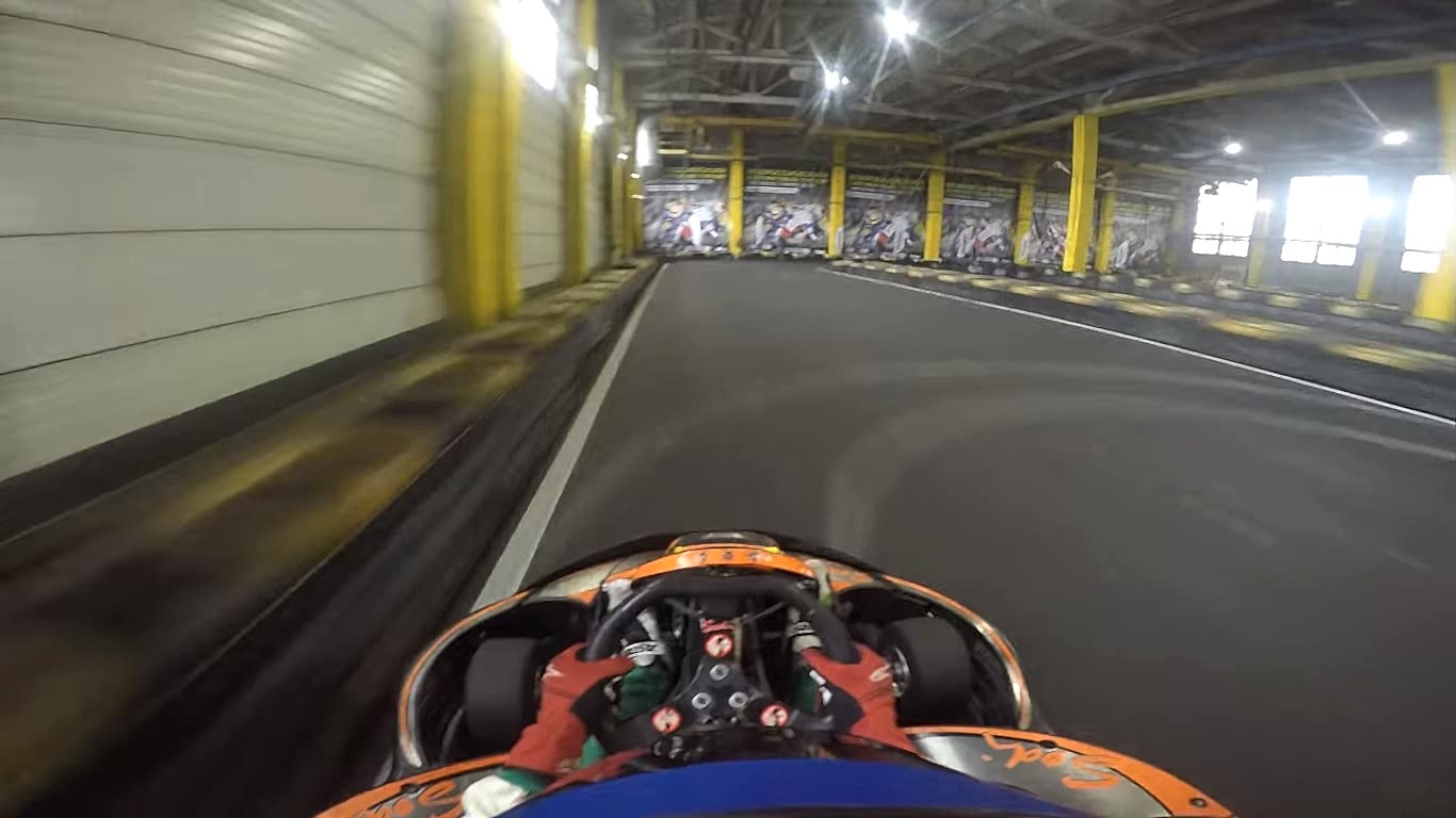 Правильная траектория на трассе Primo karting
